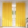 VidaXL Perdele cu perdele 2 pcs galben muștar 245 x 140 cm Poliester