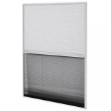Cumpara ieftin Paravan insecte plisat de fereastra aluminiu 60x80cm cu umbrar