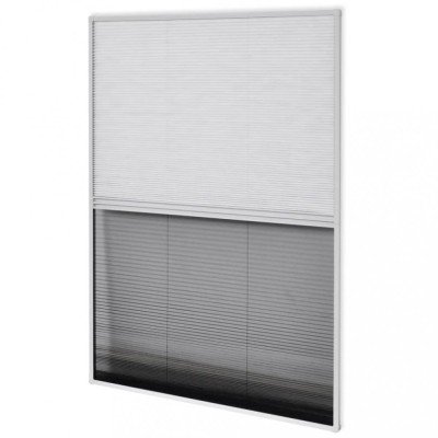 Paravan insecte plisat de fereastra aluminiu 60x80cm cu umbrar foto