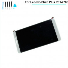 Ecran LCD Display Complet Lenovo PHAB Plus PB1-770 PB1-770M PB1-770N/P Alb