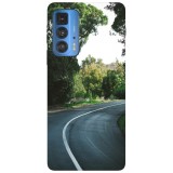 Husa compatibila cu Motorola Edge 20 Lite model Forest road, Silicon, TPU, Viceversa, Transparent, Carcasa