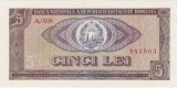 ROMANIA RSR 5 lei 1966 UNC