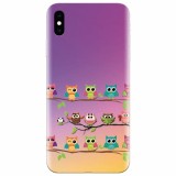 Husa silicon pentru Apple Iphone XS, Owls