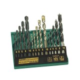 Cumpara ieftin Set burghie combinate pentru lemn, piatra si metal Mannesmann 54315, O4-10 mm,15 piese