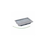 Metal lid and trim pentru standard Doza pardosealaes 8/12 module Cat.Nos 088020 / 088023 / 088039 - cu stainless steel coating, Legrand