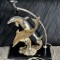 LAMPA STATUETA Laminata ARGINT 800 - 2 Delfini - Editie Limitata - 50g !