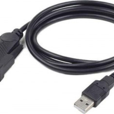 Cablu GEMBIRD UAS-DB9M-02, USB 2.0 -Serial DB9M RS232, 1.5m (Negru)