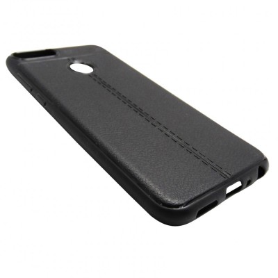 Husa silicon neagra Full Autofocus pentru Huawei P Smart foto