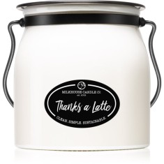 Milkhouse Candle Co. Creamery Thanks A Latte lum&acirc;nare parfumată Butter Jar 454 g