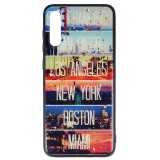 Husa Telefon Samsung Galaxy A70, Protectie UV, Model Cities, Sticla Copiata, Accesorii GSM