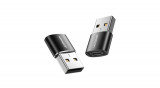 Joyroom Adaptor USB tip C la USB, negru (S-H152-Black)