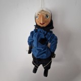 Marioneta din lemn cca 34 cm + ate VRAJITOARE teatru de papusi