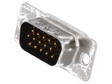 Mufă tată D-Sub HD 15 PIN lipire, Rezistență mecanică 50 cicluri