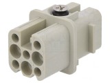 Conector HDC Contact Mamă 8 7 PE Crimpat