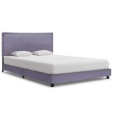 Cumpara ieftin Cadru de pat fara saltea tesatura gri deschis 135x190 cm