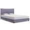 Cadru de pat fara saltea tesatura gri deschis 135x190 cm