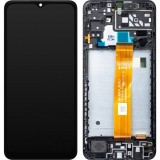 Cumpara ieftin Display cu Touchscreen Samsung Galaxy A04s A047, cu Rama, Negru, Service Pack GH82-29805A