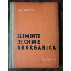 ELEMENTE DE CHIMIE ANORGANICA -LIVIU POPOVICI