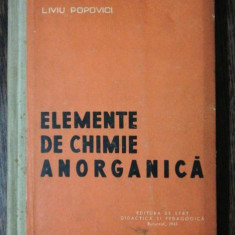 ELEMENTE DE CHIMIE ANORGANICA -LIVIU POPOVICI