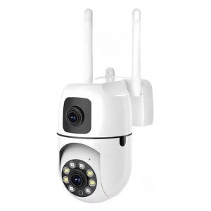 Camera de Supraveghere WiFi, 2 Vederi, Detectie Miscare, Alarma, V380 foto