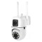 Camera de Supraveghere WiFi, 2 Vederi, Detectie Miscare, Alarma, V380