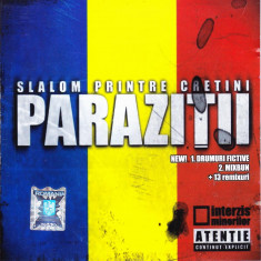 CD Hip Hop: Parazitii - Slalom printre cretini - Mix ( 2009, slim case ) foto