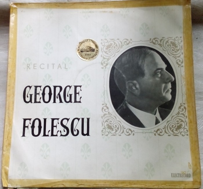 DISC LP:RECITAL GEORGE FOLESCU(Gounod/D.G.Kiriac/C.Brailoiu/I.Borgovan)[ECE0216]