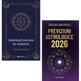 Pachet 2 carti: Destinul ascuns in numere si Previziuni astrologice 2026 - Eduard Agachi, Cristina Demetrescu