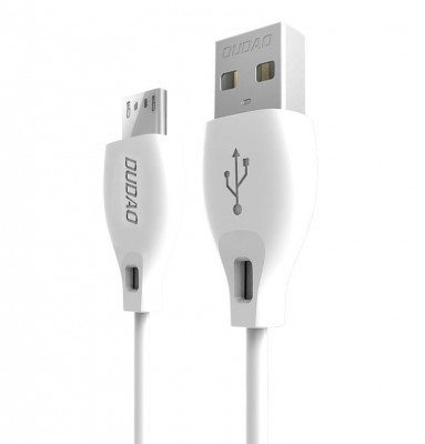 Cablu Dudao Cablu Micro USB 2.4A 2m Alb (L4M 2m Alb) DUDAO CABLE L4M (MICRO) 2M foto