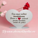 Blank licheni inimă &quot;Cea mai iubită &icirc;nvățătoare&quot;