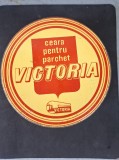 Cutie veche din tabla-Ceara pentru parchet Fabrica Victoria Bucuresti