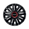 Set 4 capace roti Negre Cu Inel Rosu Royal R14 pentru gama auto Smart, Autohelix MSA