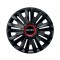 Set 4 capace roti Negre Cu Inel Rosu Royal R14 pentru gama auto Smart