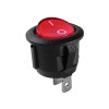Intrerupator CR 30x23mm rosu 6A 250Vac cu iluminare