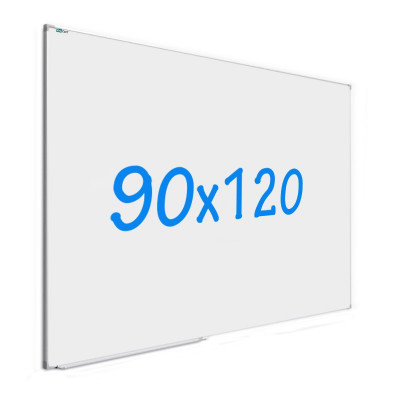 Tabla magnetica whiteboard, 90x120 cm, rama aluminiu slim, suport markere, RESIGILAT foto