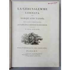 LA GERUSALEMME LIBERATA DI TORQUATO TASSO - PARIS, 1786
