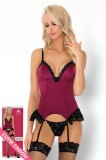 LIV310-81 Set lenjerie tip corset si portjartiere - Livia Coresetti