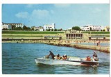 CPIB 25323 CARTE POSTALA - EFORIE. PE PLAJA, BARCA, RPR, CIRCULATA, 1962, STAMPILE