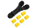 Conector Alimentare AC Terminal Şurub IP68 Negru SHENZHEN GREENWAY M685Y.3P.4-14MM