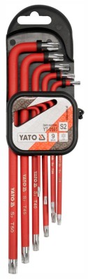 Set 9 chei imbus S2 Torx cu gaura YATO foto