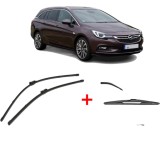 Cumpara ieftin Set 3 stergatoare OPEL ASTRA K Sports Tourer (B16) 2015-2022, pentru parbriz si luneta, Valeo Silencio