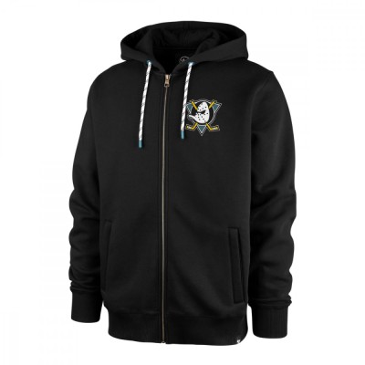Anaheim Ducks hanorac de bărbați cu glugă back check 47 morris full zip hood - S foto
