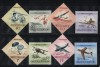 UNGARIA 1954 - Ziua aviatiei/ serie completa, Stampilat