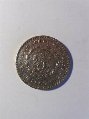 MEXIC 1 PESO 1962 ARGINT XF foto