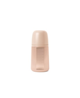Biberon din silicon, 240ml, colour essence sx pro debit mediu, nude foto