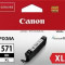 Cartus cerneala canon cli-571xl black capacitate 11ml pentru canon pixma mg6850/mg6851 canon pixma mg5750/mg5751 canon