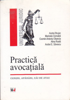 ANDREI BRUJAN - PRACTICA AVOCATIALA ( CERERI, APARARI, CAI DE ATAC ) foto