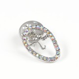 Brosa martisor chip cu pietre multicolore