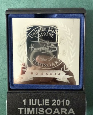 Placheta 1 Iulie 2010 Timisoara Unitatea Militara 01930E foto