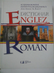 DICTIONAR ENGLEZ-ROMAN - ed. Academia Romana- 2010 foto